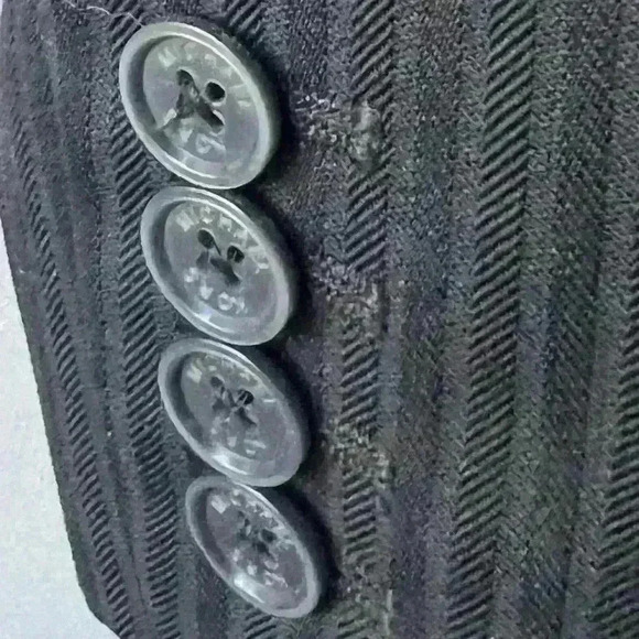 Michael Kors BLACK Blazer Button Jacket 2 Office Siren Secretary Monochrome - Picture 3 of 5